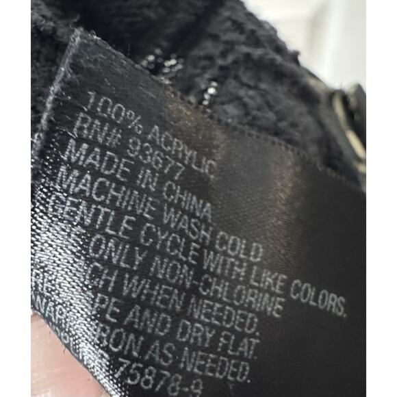 Worthington Black Long Sleeve Lightweight Knit Cardigan, Open, XL - Picture 5 of 5